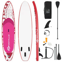 Thumbnail for 11 Foot Inflatable Adjustable Paddle Board with Carry Bag - GoPlus - Inflatable Stand - Up Paddleboards - GTIN0736542321616 - 1