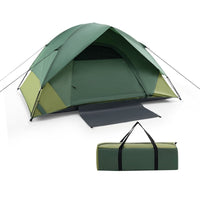 2 person Camping Tent with Removable Rain Fly and Double Layer Door Gr ...