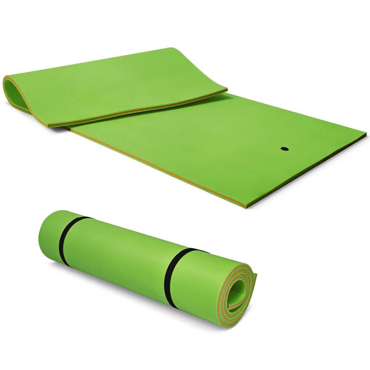 3 Layer Floating Water Pad 12x6 Foot Green & Blue - Costway - Water Pads - GTIN0783501298120 - 2