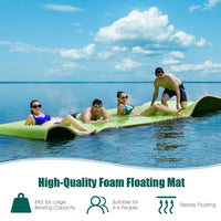 Thumbnail for 3 Layer Floating Water Pad 12x6 Foot Green & Blue - Costway - Water Pads - GTIN0783501298137 - 7