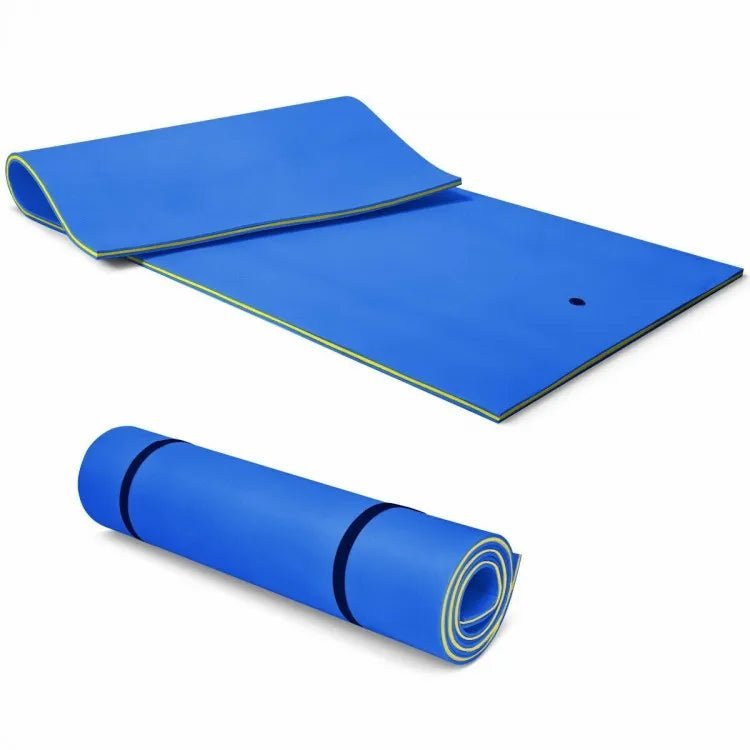 3 Layer Floating Water Pad 12x6 Foot Green & Blue - Costway - Water Pads - GTIN0783501298137 - 4