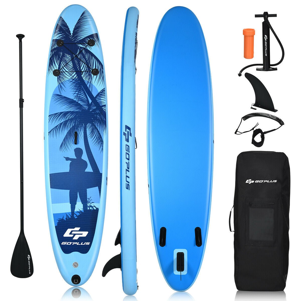 Adult/Youth Inflatable Stand Up Paddle Board - GoPlus - Inflatable Stand - Up Paddleboards - GTIN0617748483745 - 2