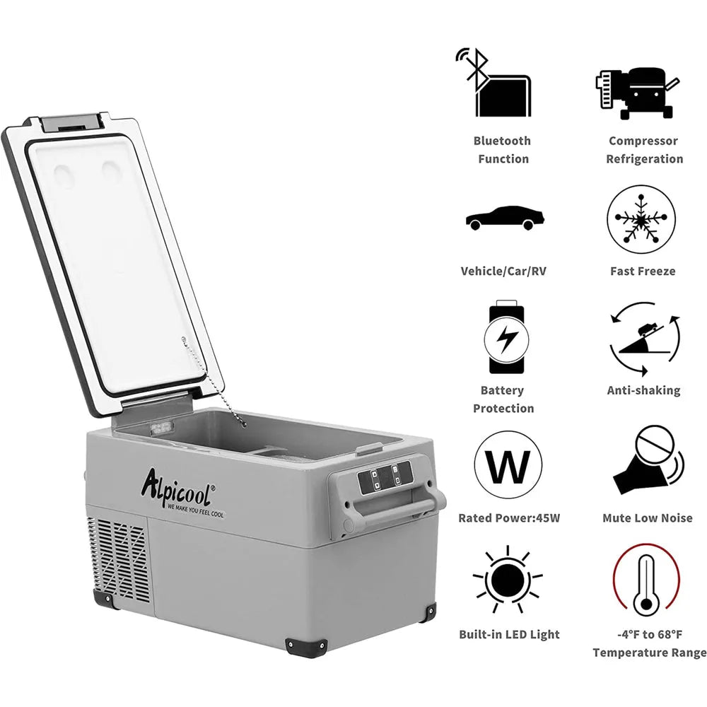 Alpicool CF35 Portable Electric Cooler Fridge Freezer 35 Liter - Alpicool - Coolers - GTIN0713381919396 - 9