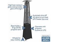 Thumbnail for Blue Sky Outdoor Living Propane/Butane Patio Heater 360° Flame Pillar 42,000 BTU