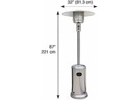 Thumbnail for Blue Sky Outdoor Living Patio Heater Stainless Steel Propane 48,000 BTU