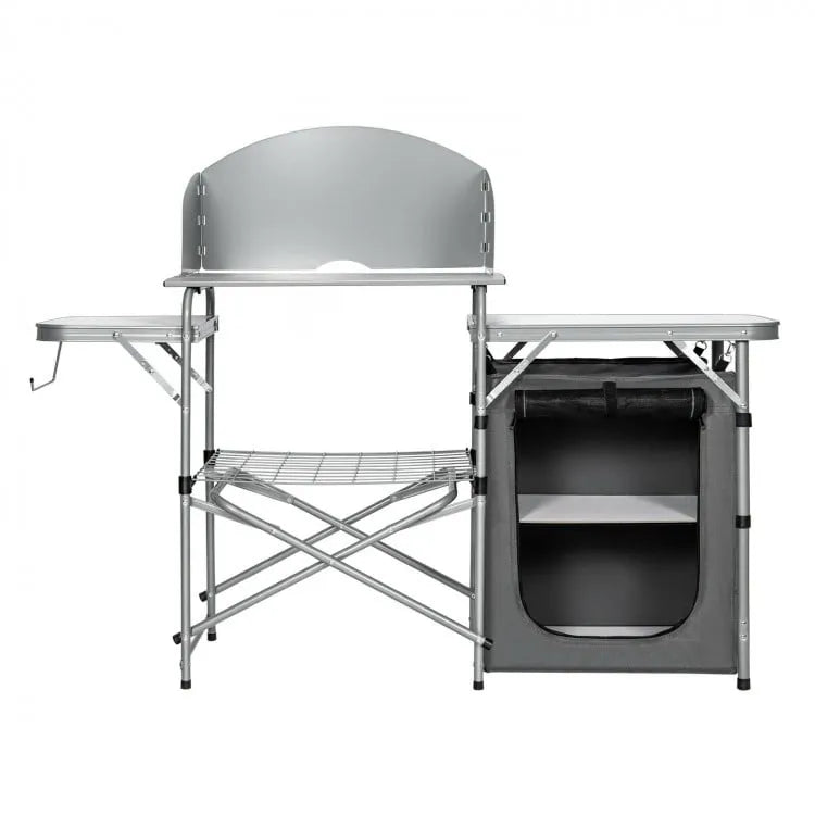 Foldable Outdoor BBQ Portable Grilling Table With Windscreen Bag - Costway - Tables - GTIN06975214500896 - 1