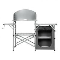 Thumbnail for Foldable Outdoor BBQ Portable Grilling Table With Windscreen Bag - Costway - Tables - GTIN06975214500896 - 1