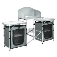 Thumbnail for Folding Camping Table with Storage Organizer - GoPlus - Tables - GTIN6499853186032 - 2