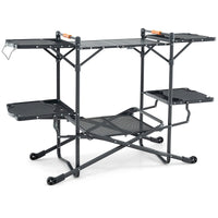 Thumbnail for Folding Portable Outdoor Cook Station with Aluminum Tabletop - Costway - Tables - GTIN197867212186 - 1