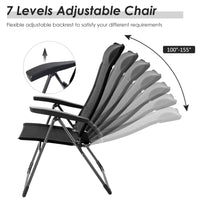 Thumbnail for Portable Folding Chairs with Adjustable Headrest for Camping