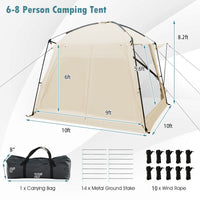 Thumbnail for Screened Canopy Tent with Vestibule and Zippered Door 10x10 Feet