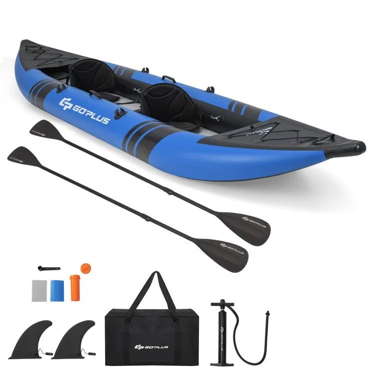 Inflatable 2-person kayak with aluminium paddles-GoPlus-Kayaks-GTIN6473514255428-3