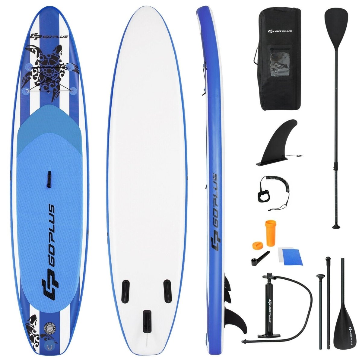 Inflatable Adjustable Paddle Board with Carry Bag 10.6 or 11 Feet - GoPlus - Inflatable Stand - Up Paddleboards - GTIN0736542321623 - 2