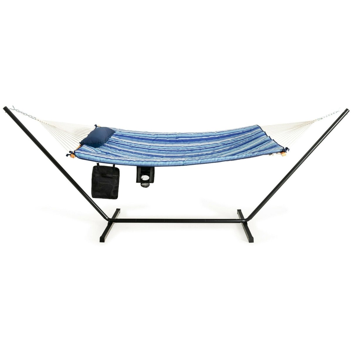 Outdoor Hammock Chair Stand Set with Pillow Cup Holder - Costway - Hammocks & Hanging Chairs - GTIN0736542323368 - 2