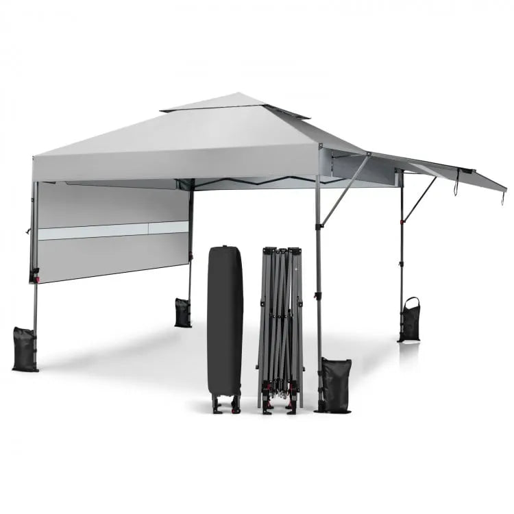 Outdoor Instant Pop - up Canopy Tent with Dual Half Awnings 10x17.6 Feet - Costway - Canopy Tents - GTIN0783501268734 - 1