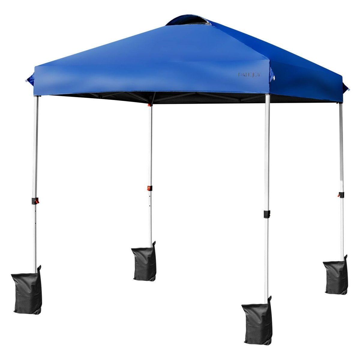 Outdoor Pop - up Canopy with Portable Roller Bag 6.6x6.6 Feet Blue - Patiojoy - Canopy Tents - GTIN06975210521772 - 1