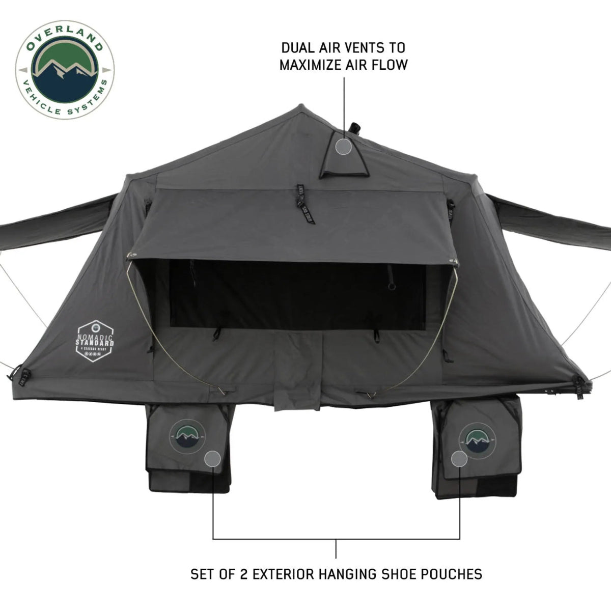 Overland Vehicle Systems Nomadic 2 Standard Roof Top Tent-Overland Vehicle Systems-Roof Top Tents-GTIN810038737256-4