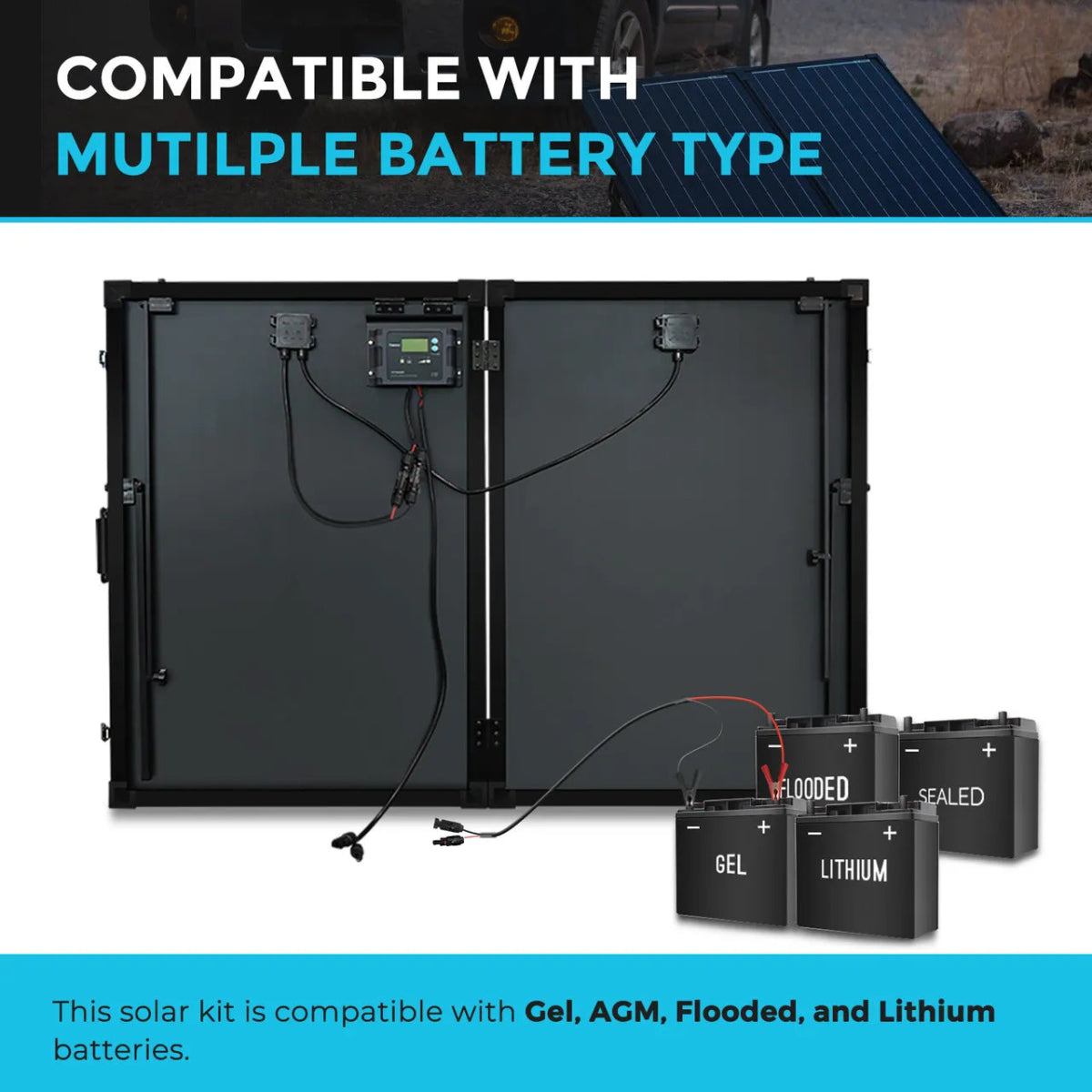 Renogy 200 Watt 12 Volt Monocrystalline Solar Suitcase with Voyager - Renogy - Solar Panels - GTIN0810009712572 - 2