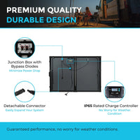 Thumbnail for Renogy 200 Watt 12 Volt Monocrystalline Solar Suitcase with Voyager - Renogy - Solar Panels - GTIN0810009712572 - 3