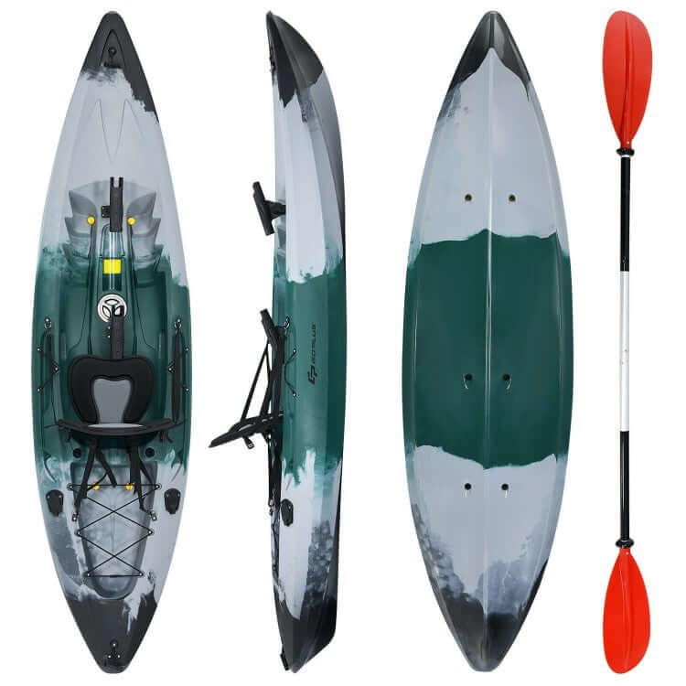 Sit-on-top fishing kayak boat with fishing rod holders-GoPlus-Kayaks-GTIN6499852811980-2