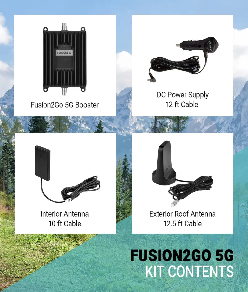 Surecall Fusion2go 5G/4G/LTE Vehicle Cellular Signal Booster-SureCall-Signal Boosters-GTIN850043816102-6