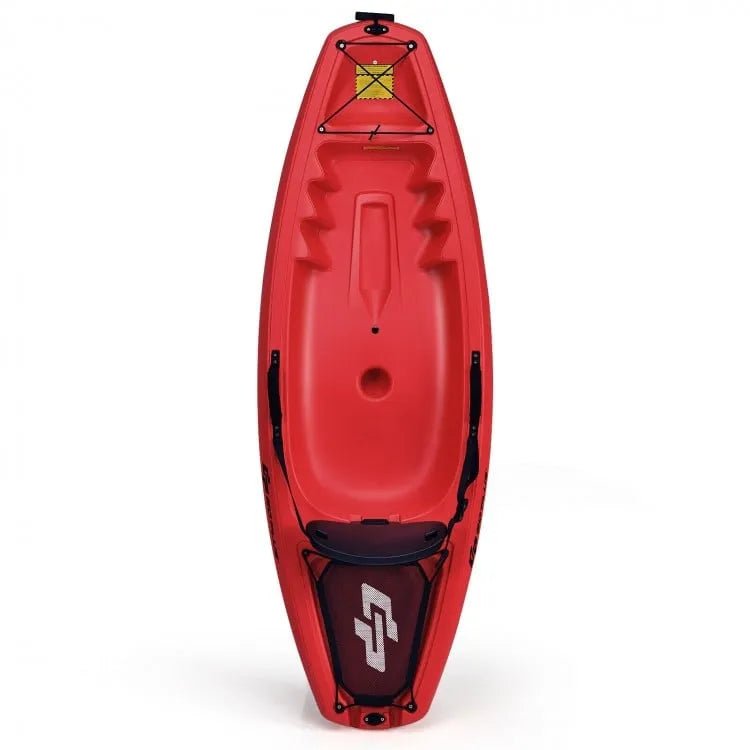 Youth kids kayak with paddle and folding backrest-GoPlus-Kayaks-GTIN6499853154284-3